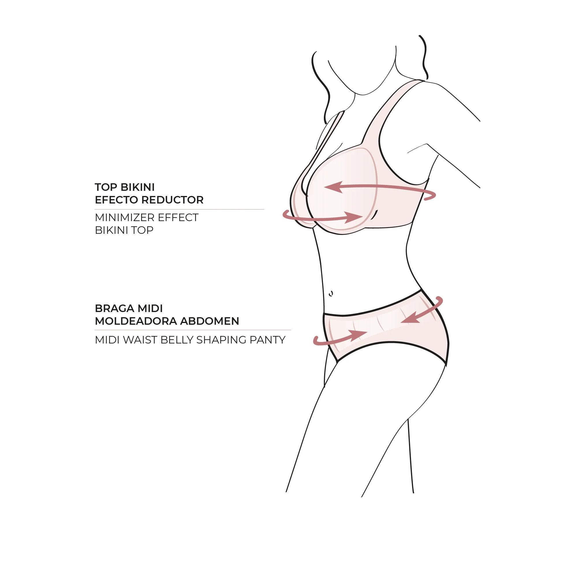 Set bikini snellente stampato