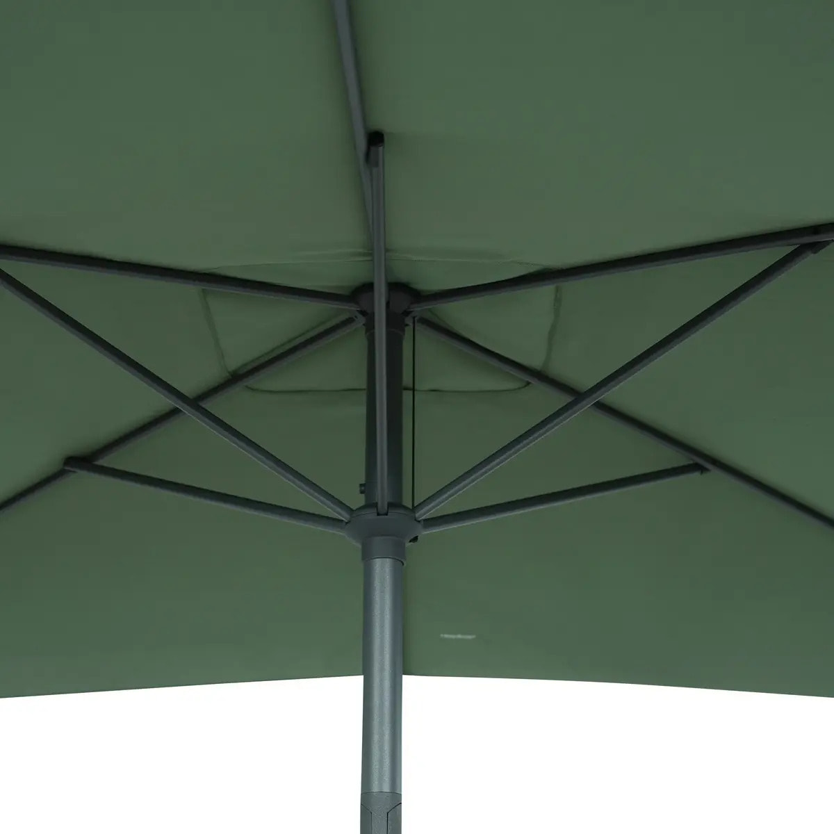 Parasol droit rectangulaire inclinable Loompa 3x2m vert olive