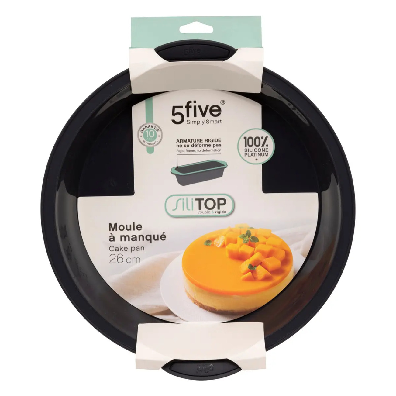 Moule à manqué silicone 24cm- Noirrouge Silitop