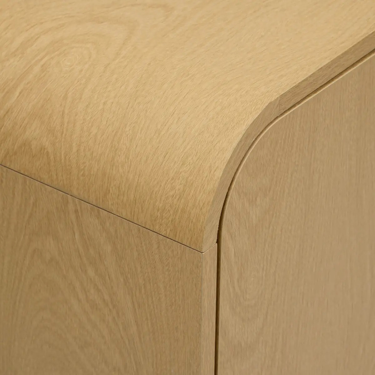 Buffet 2 portes 2 étagères Lee beige 100x40cm