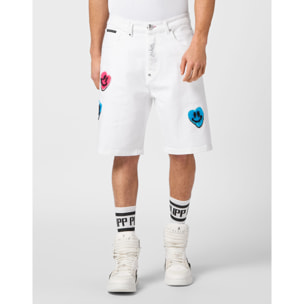 PHILIPP PLEIN Pantalones cortos vaqueros SMILE