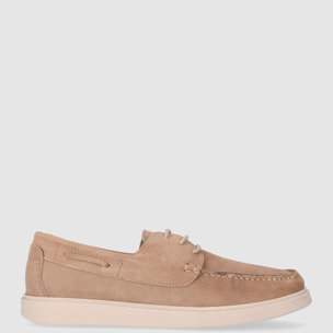 Zapatos de Serraje - Piedra - Tacón: 1 cm