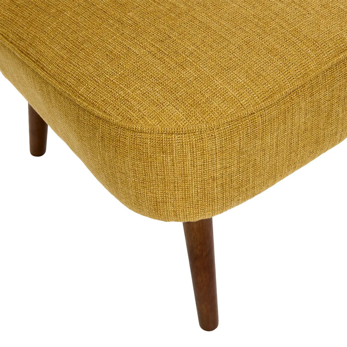 Fauteuil Aera en Tissu Jaune Ocre L69xl57xH72,5 cm