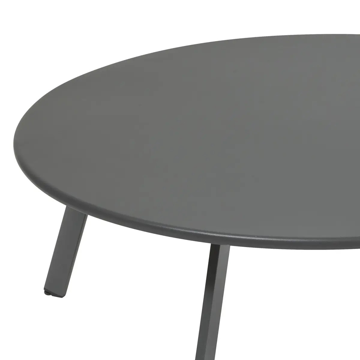 Table d'appoint de jardin Saona D90cm gris graphite