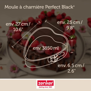 Moule à Charnière en Forme de Cœur 24 x 28 x 7 cm Zenker PerfectBack+