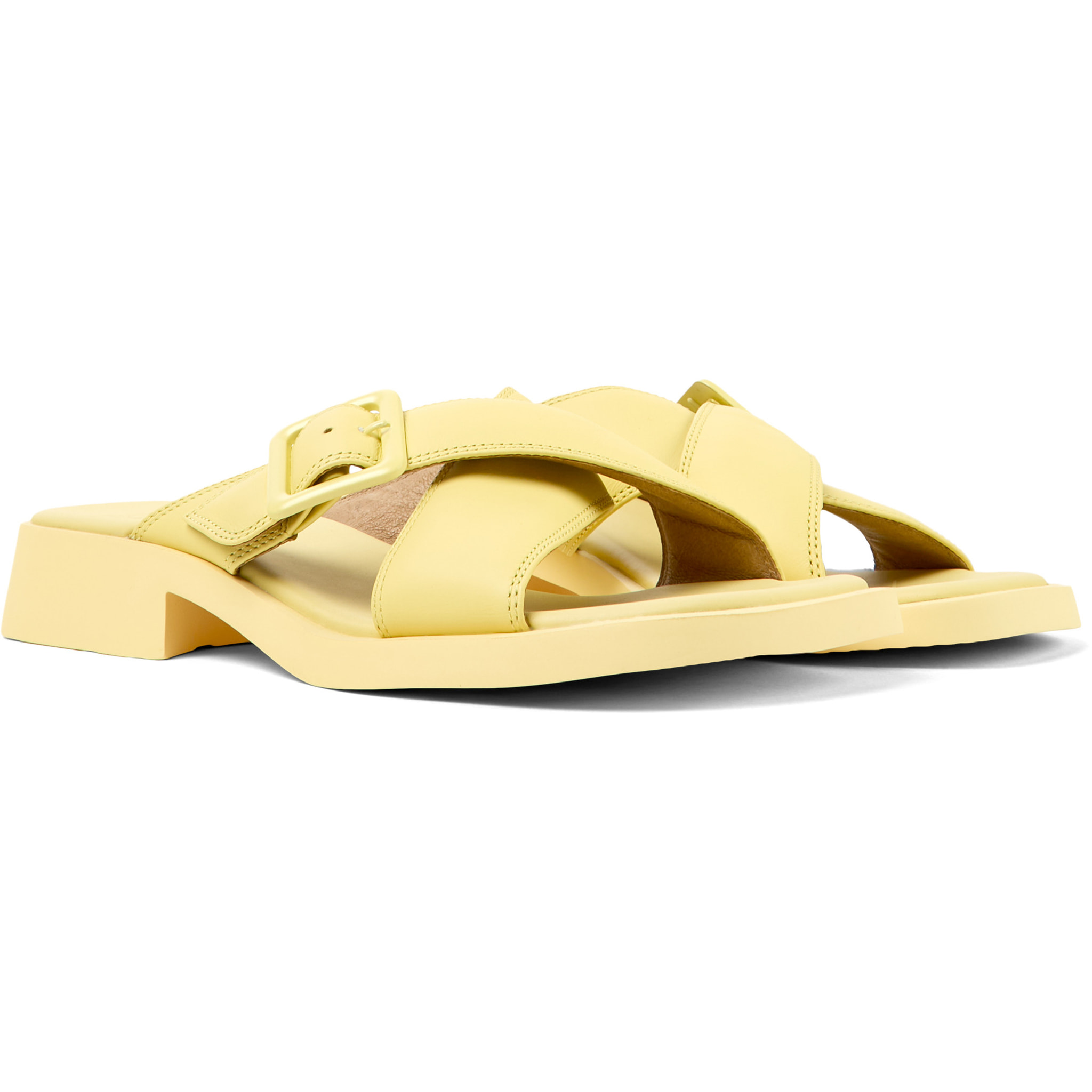 Sandalias - CAMPER Dana - Amarillo - Cuero liso
