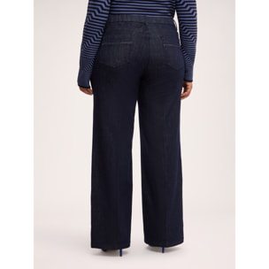 Fiorella Rubino - Jeans Straight lavaggio rinse - Blu