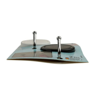 Lot de 4 crochets inox pour ustensiles de cuisine Fackelmann Tecno