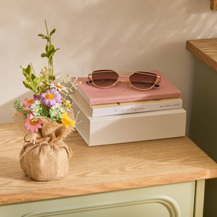 Composition florale Artificielle Tama H 27 cm