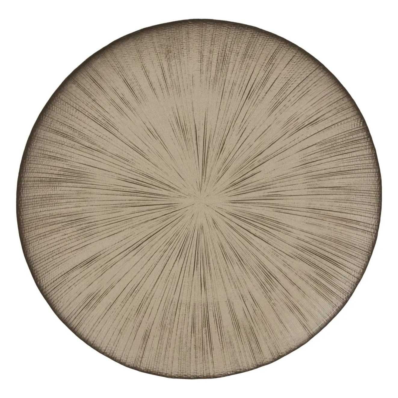 Assiette plate Gloria champagne D28xH2,5cm
