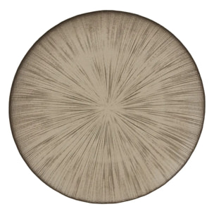 Assiette plate Gloria champagne D28xH2,5cm