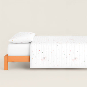 Colcha Bouti Estampada - Reversible - Infantil - 100% Algodón - 70 gr/m² - Pegaso Mágico