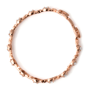 Pulsera Papzal acabado oro rosa 18k