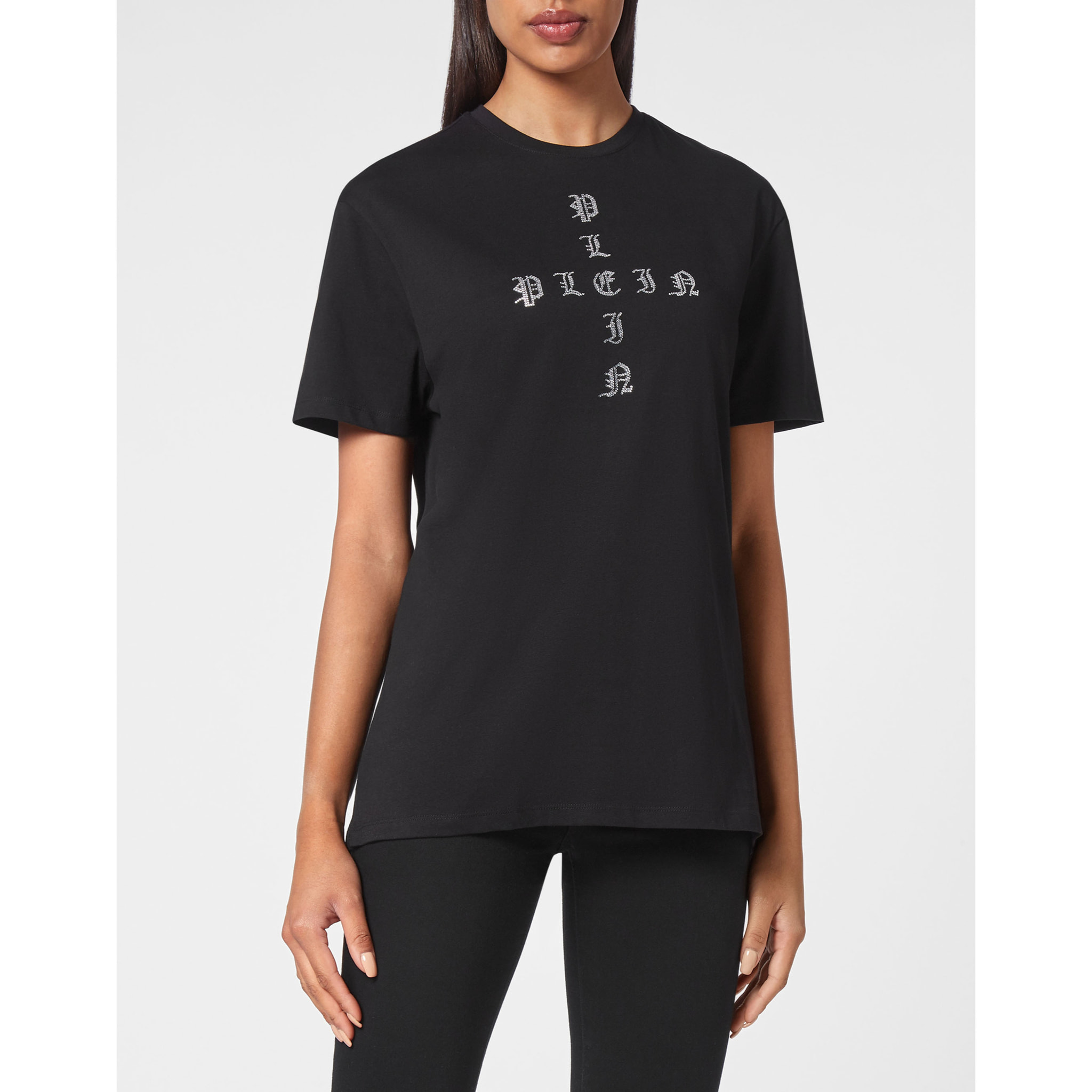 PHILIPP PLEIN T-Shirt Round Neck GOTHIC PLEIN