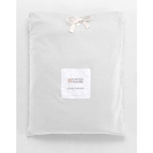 Paire de Taies d'oreiller 1Pcs Satin de coton Uni Bio