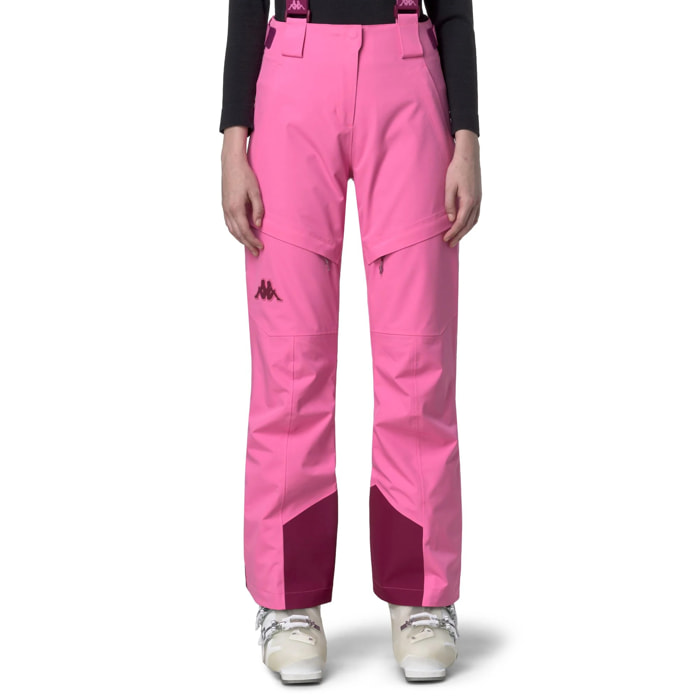 Kappa - Pantaloni Donna Rosso - 6Cento 665C