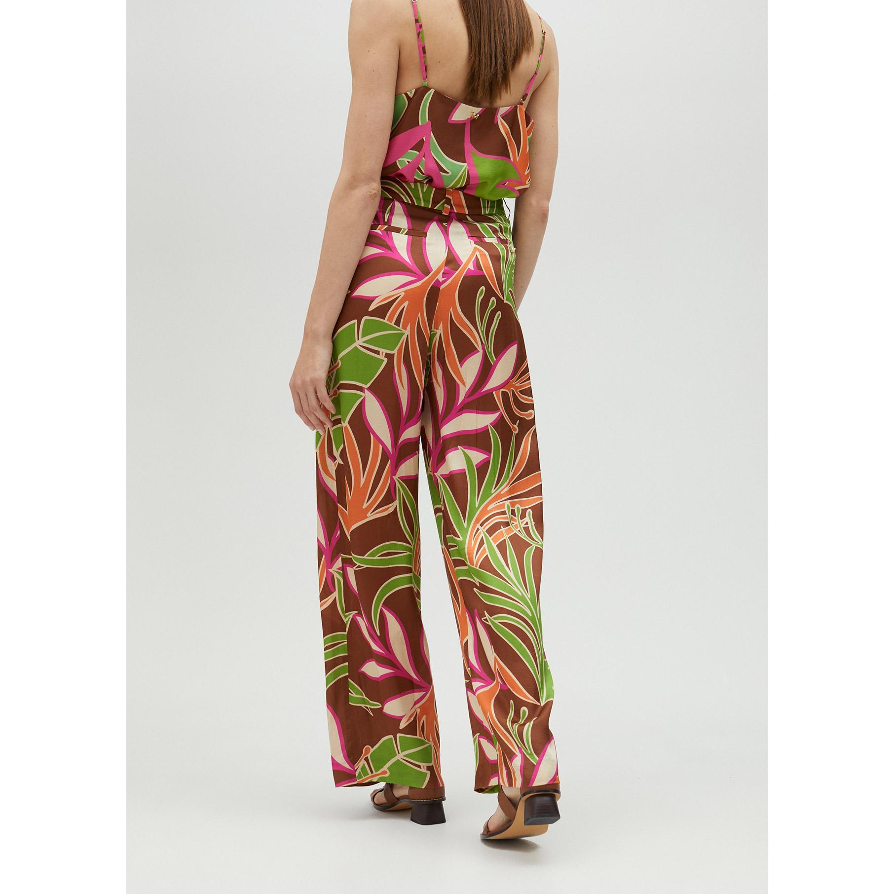 Pantaloni morbidi con stampa floreale