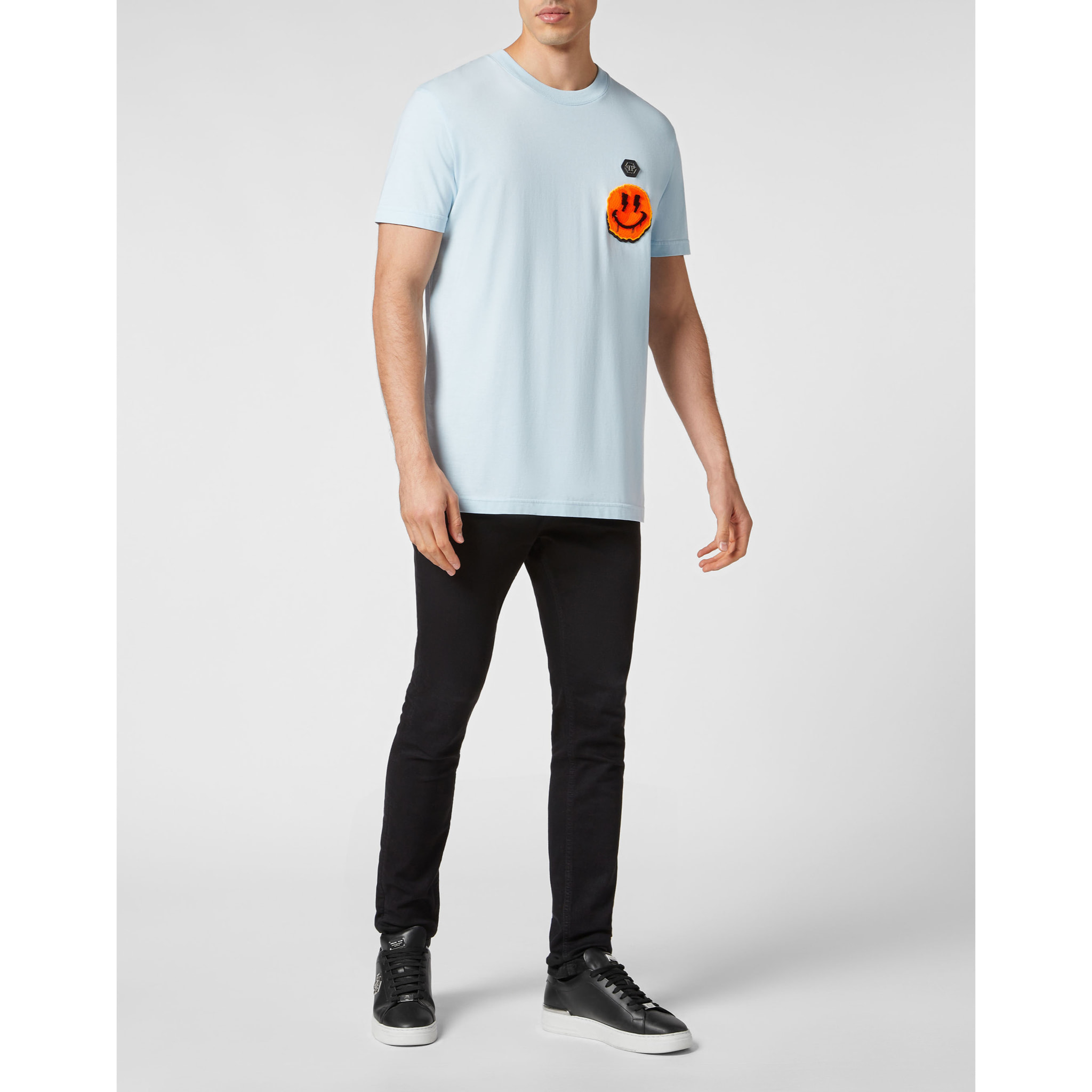 PHILIPP PLEIN T-Shirt Round Neck SMILE