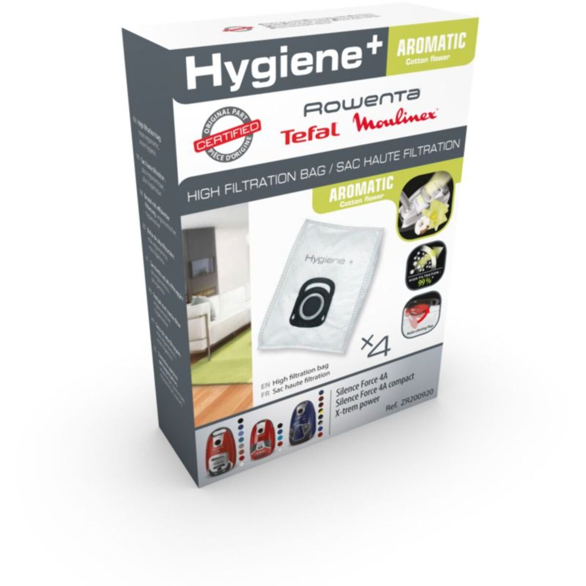 Sac aspirateur ROWENTA ZR20092 Hygiène + aroma