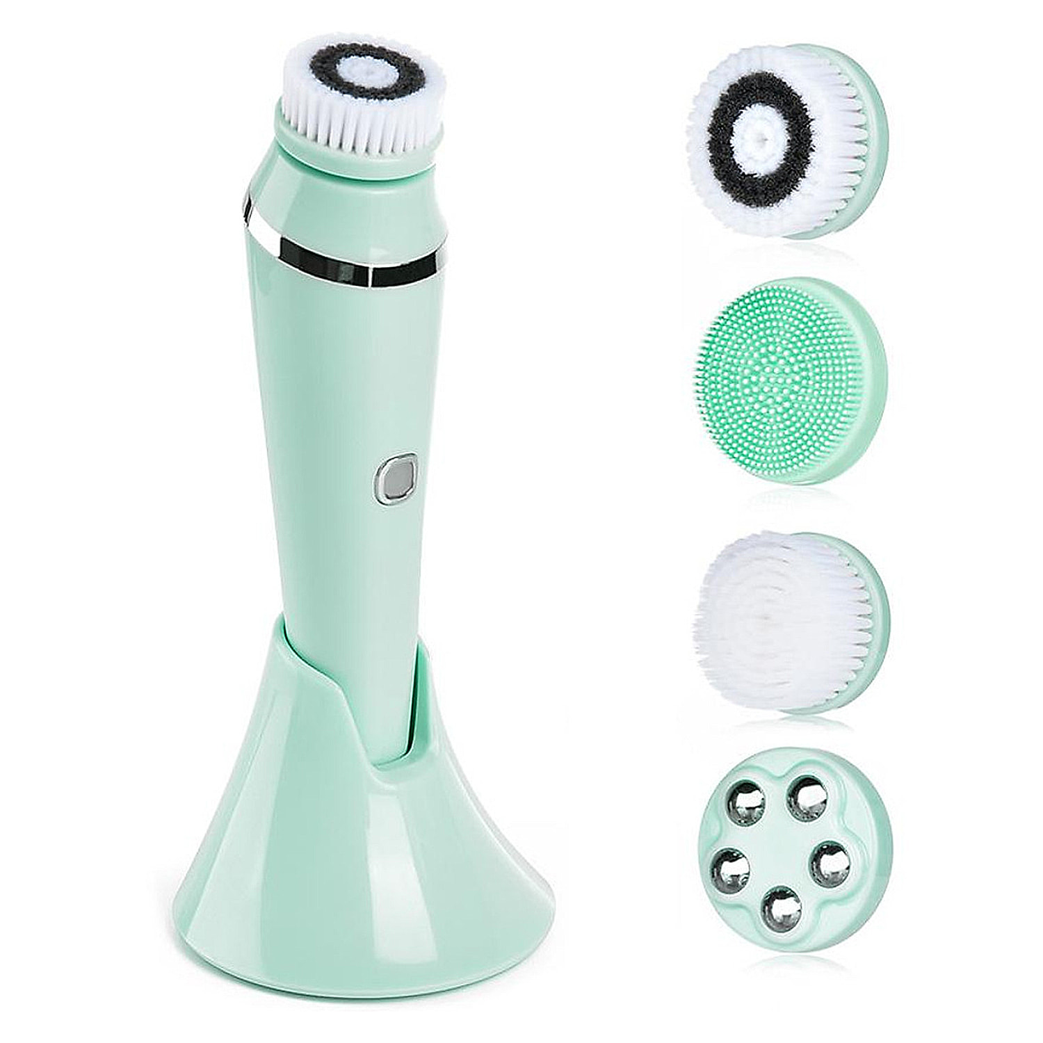 Instrumento de belleza 4 en 1. Cepillo de limpieza facial avanzado.