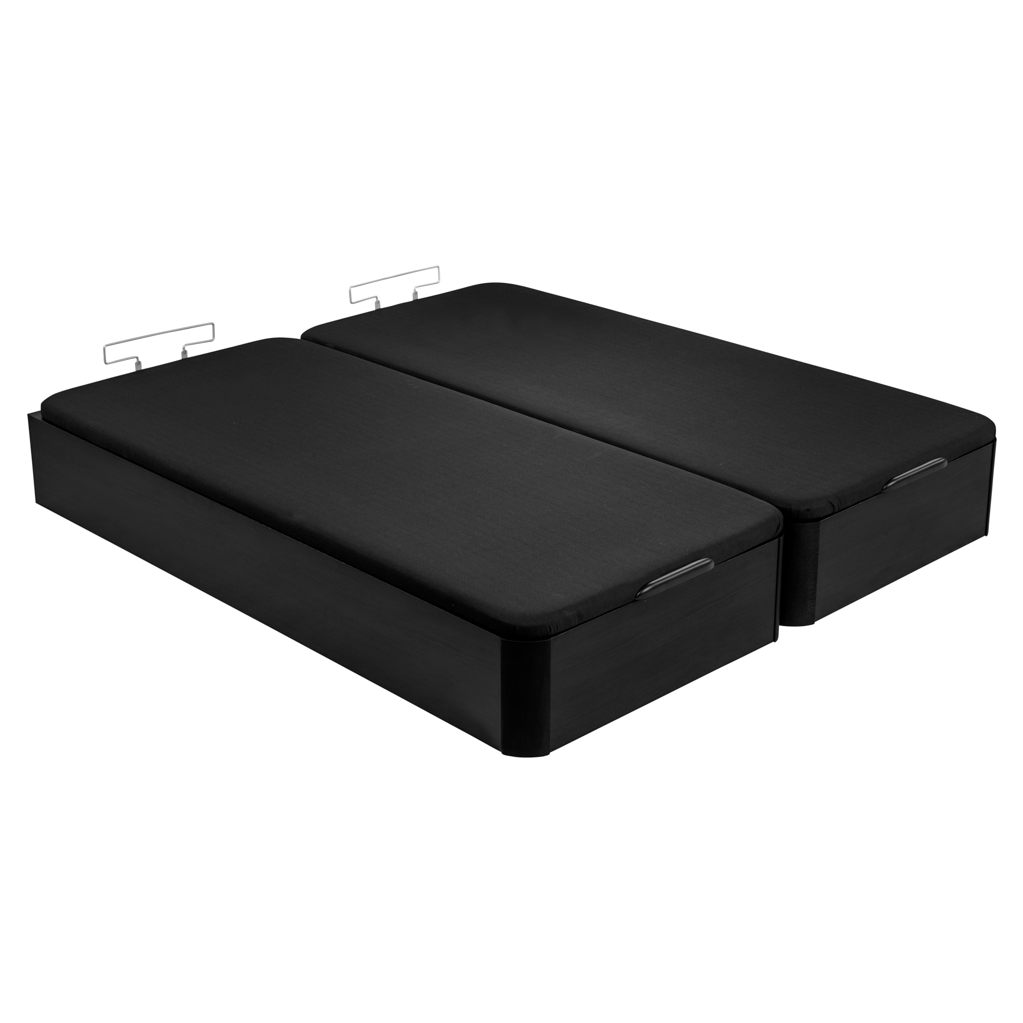 Canapé Abatible 32CM | ENVÍO, MONTAJE Y RECOGIDA ANTIGUO INCLUIDO | Madera | Negro | Gran capacidad | Tapa 3D | WHAT THE SLEEP