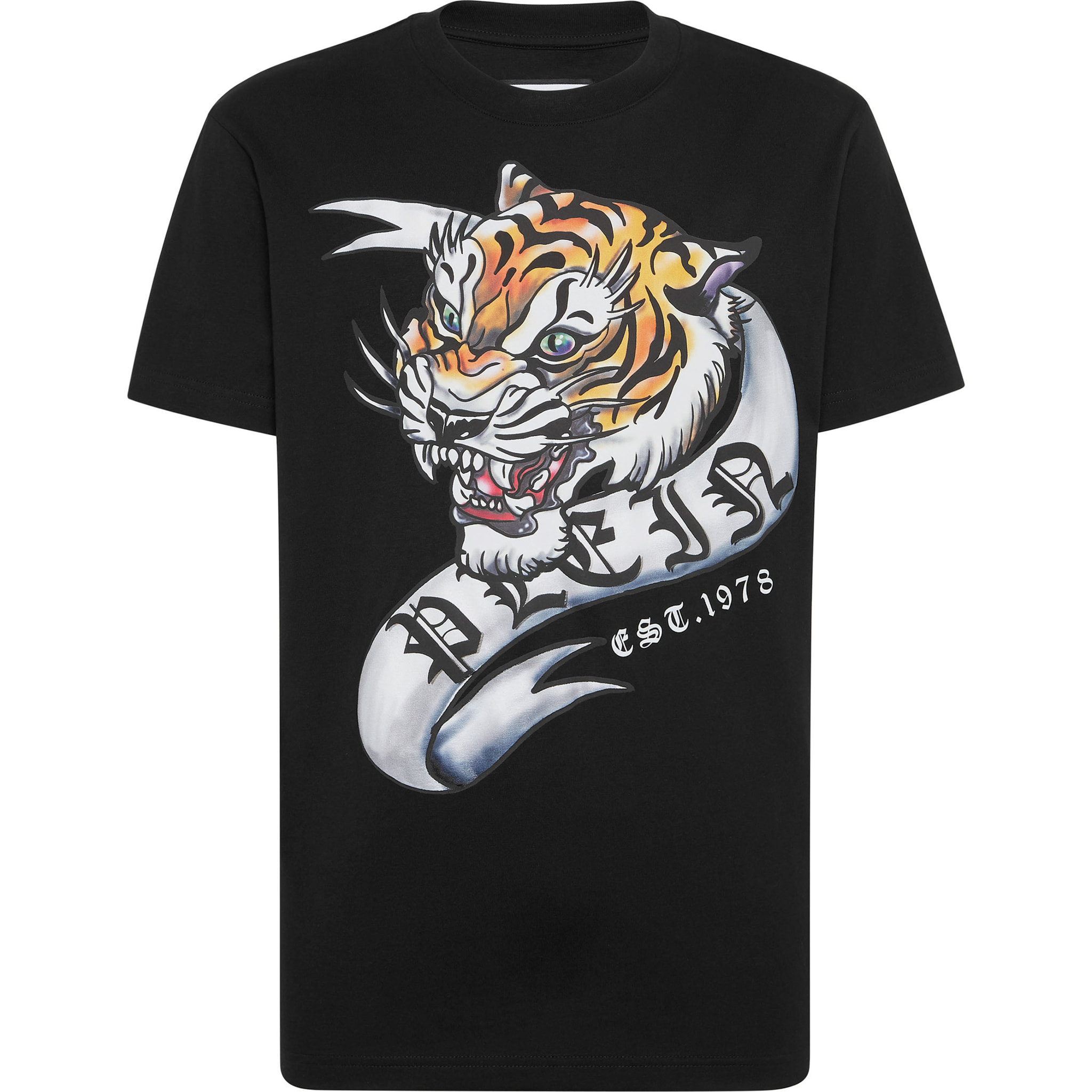 PHILIPP PLEIN T-Shirt Round Neck TATTOO
