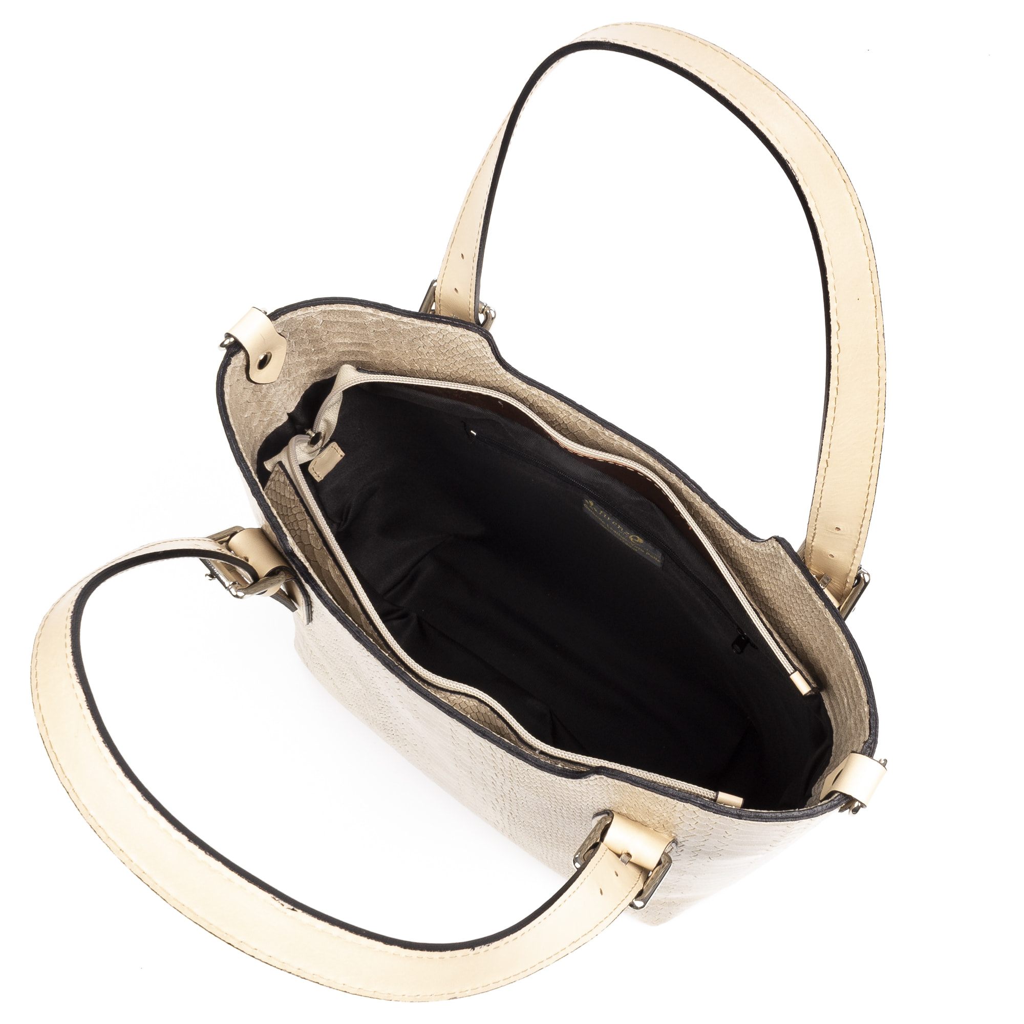 Arezzo Bolso tote Mujer.Piel auténtica Gamuza Grabado Serpiente