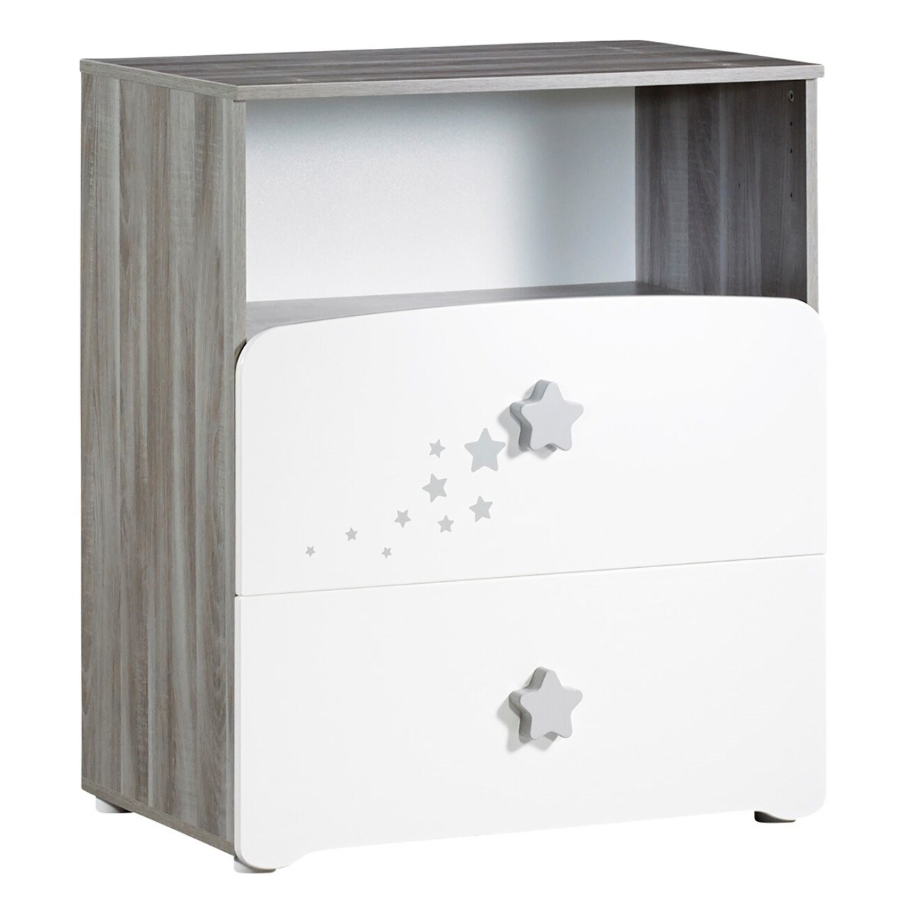 Commode à langer et 1 niche en bois blanc