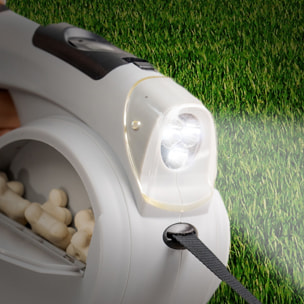 Pack Gant pour Brosser et Masser les Animaux Domestiques et Laisse de chien rétractable 6 en 1 InnovaGoods