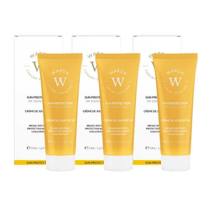Trío de cremas de día con protección solar SPF 30