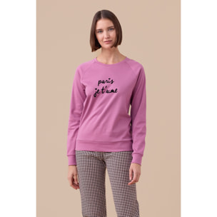 Pigiama donna caldo cotone articolo paris Noidinotte