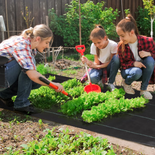 Malla Antihierbas Malla Antimaleza 2x25 m Malla Geotextil 60 g/m² para Control de Malezas y Malas Hierbas de Jardín Rollo de Malla Antimaleza Negro