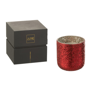 J-Line bougie parfumée Luxuria - Berry Bliss - verre - rouge - medium - 60H