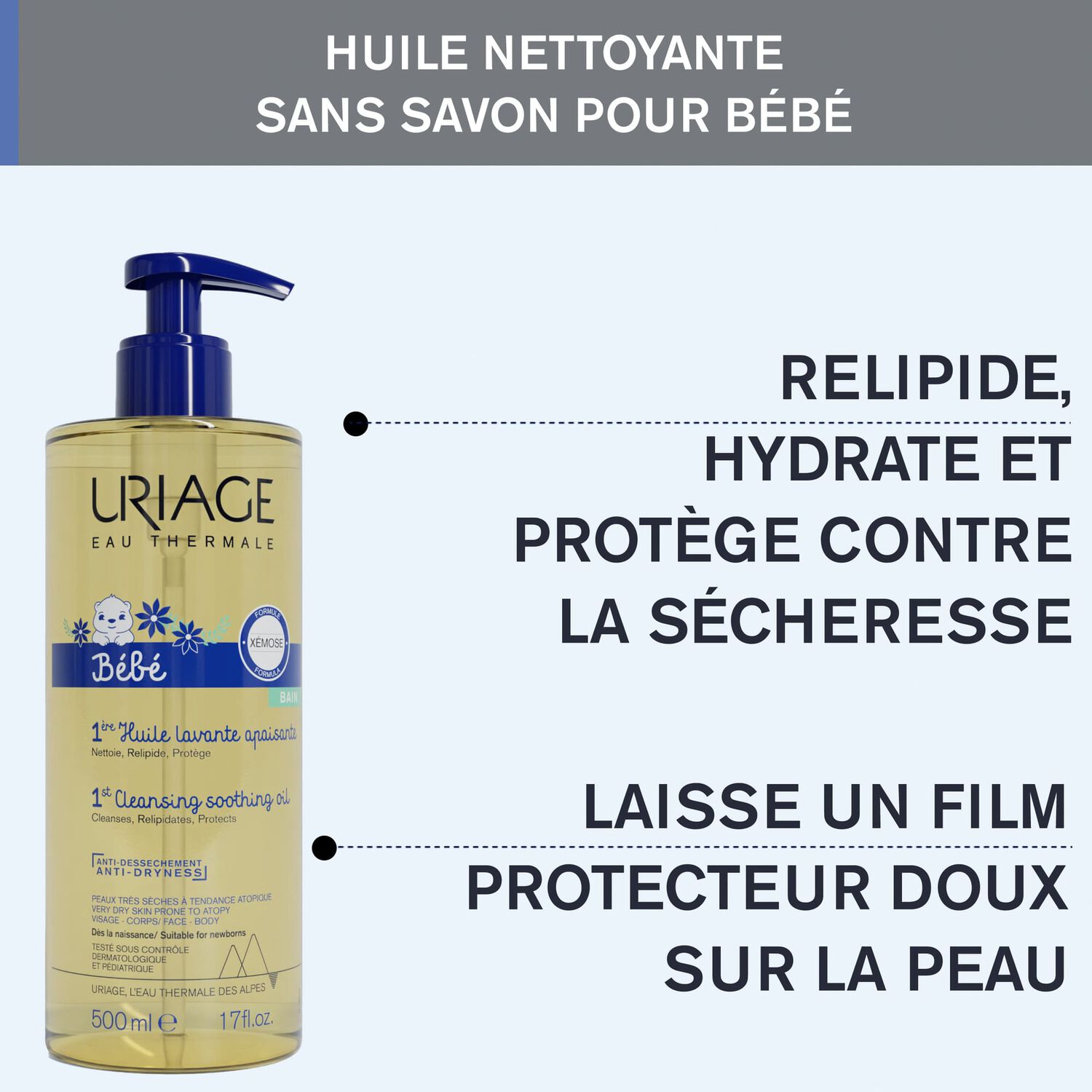 Bébé - 1ère Huile Lavante 500 ml
