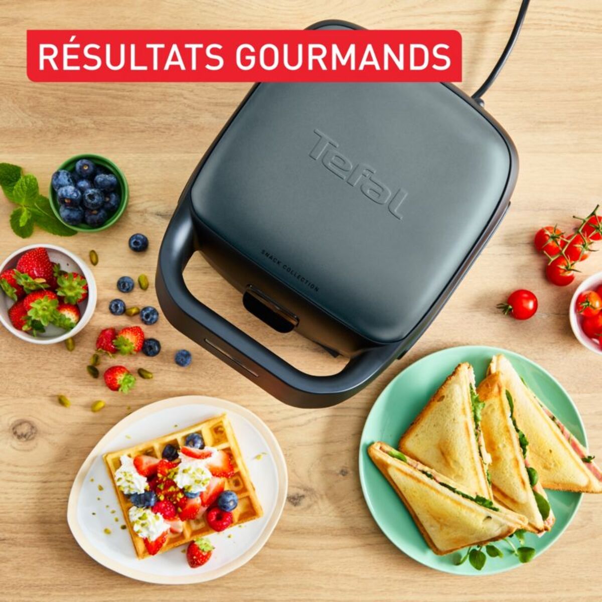 Gaufrier, croque monsieur TEFAL Snack Collection Sandwich/WaffleSW862BF0
