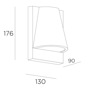 Forlight Kala - Aplique de Pared Exterior GU10. Resistente para Exteriores IP44. Ideal para Terrazas | Balcones | Jardines y Po