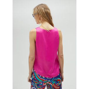 Top basic con spalline