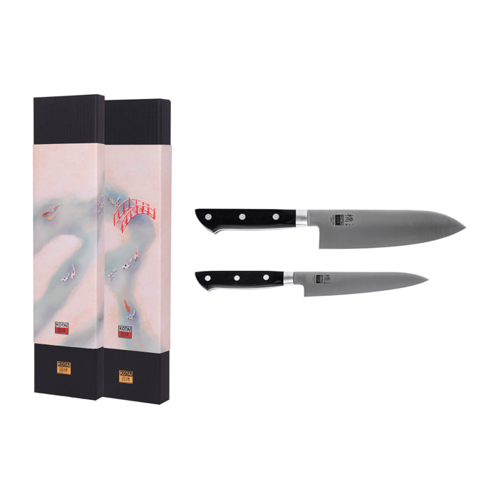 Coltello Petty e Santoku "Hashi Classico" - acciaio inossidabile molibdeno