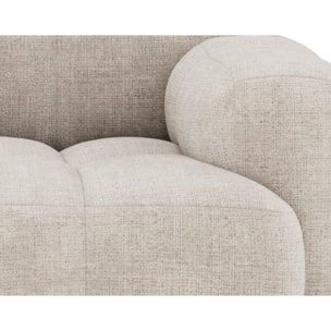 Grace - canapé modulable 2 places en velours texturé - Beige