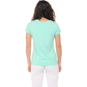 T-shirt da donna a maniche corte Leone Basic