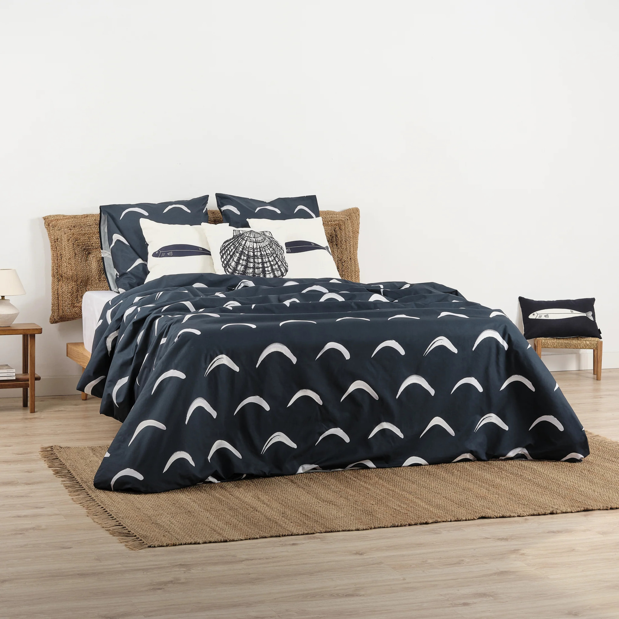 Housse de couette Calella Bleu 80 fils