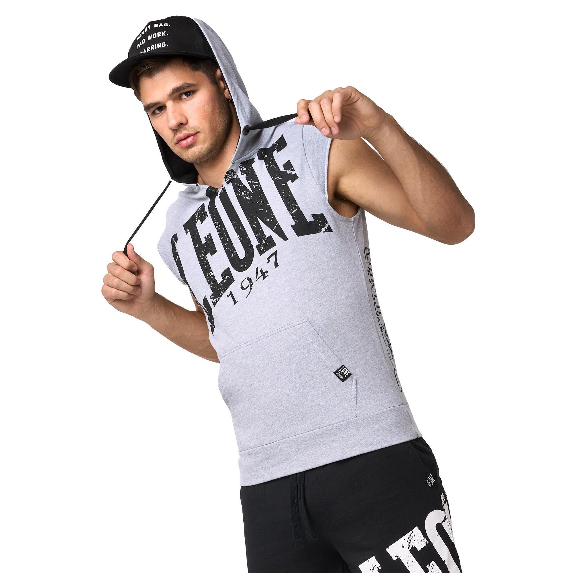 Sudadera con capucha sin mangas Leone Boxing Legend para hombre
