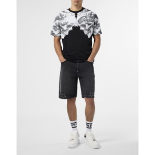 PHILIPP PLEIN Round Neck T-Shirt Ceramic Skulls