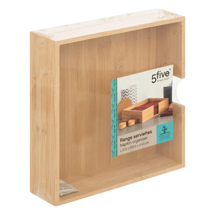 Range-serviettes 20 bambou 5x20,5cm
