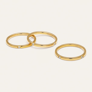 Anello Palmar Spark  Acciao Placcato Oro