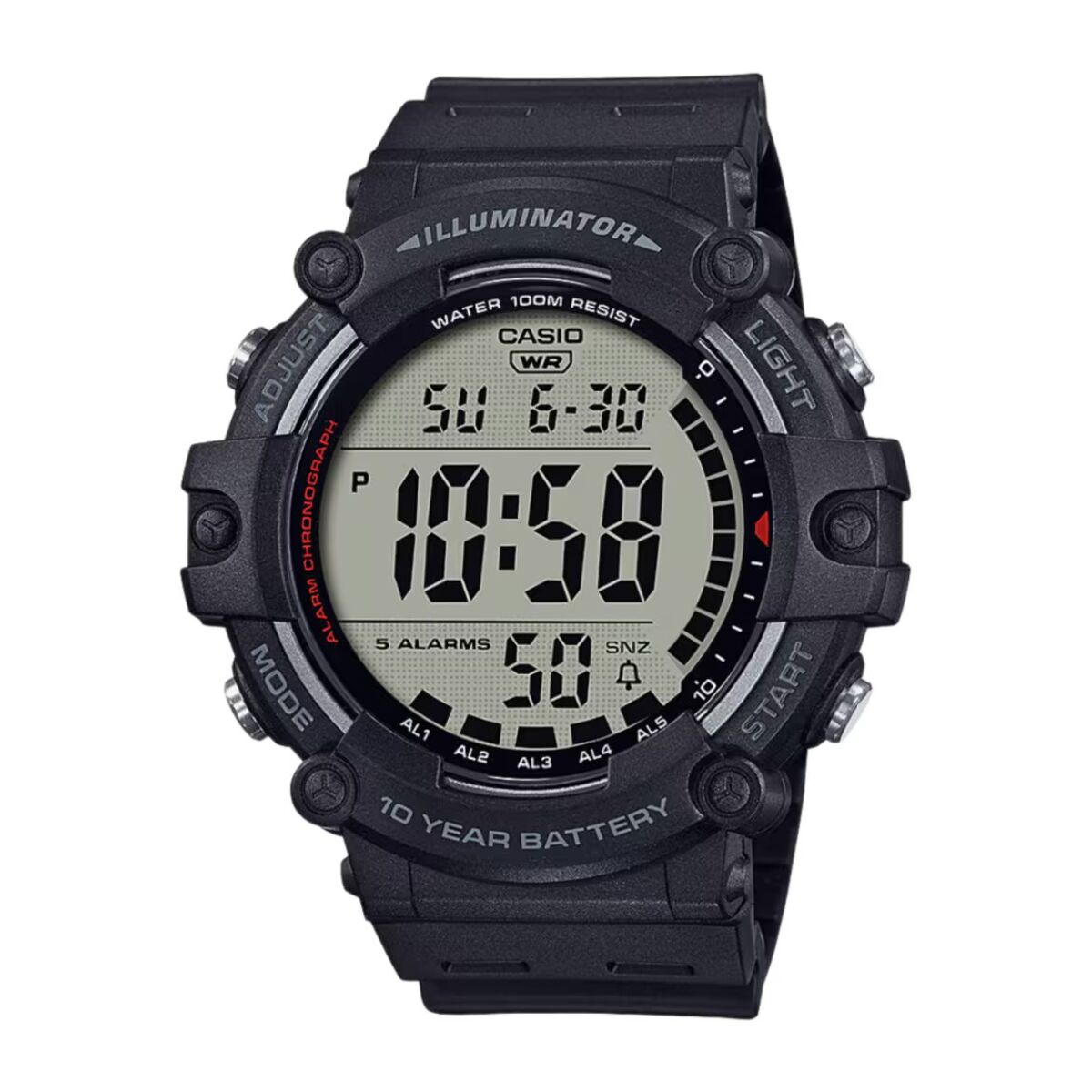 Reloj Casio AE-1500WH-1A Hombre Digital Cuarzo con Correa de Resina