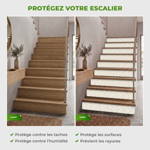 Stickers adhésifs escalier carrelages | Sticker Autocollant contremarche Carreaux de ciment carrelages adhésif - ADABYR