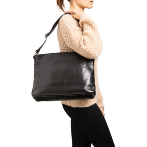 Borsa a spalla  da donna In Vera pelle Made in Italy 38x29x11 cm
