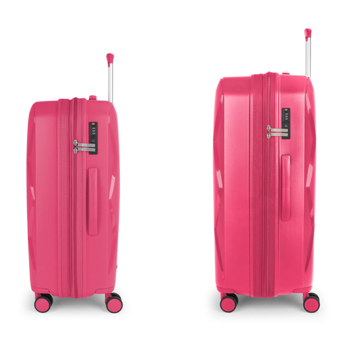 Juego de 2 maletas (mediana y grande) rígidas, expandibles INFINITY