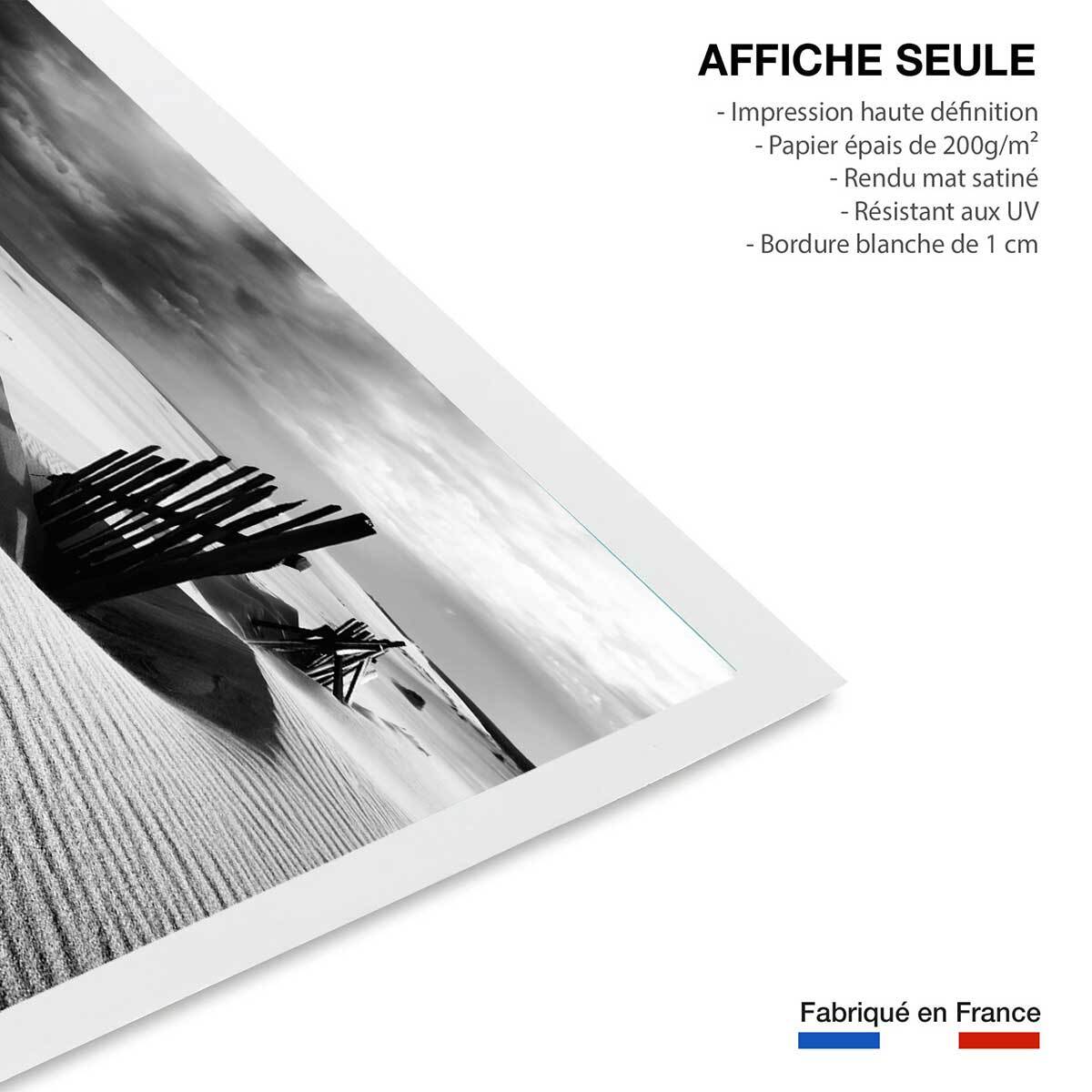 Poster dunes Affiche seule